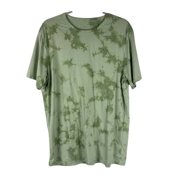 Lululemon Green Tie Dye New Tide Shibori Fundamental Short Sleeve Shirt Large - Picture 4 of 7